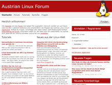 Tablet Screenshot of linuxforum.at